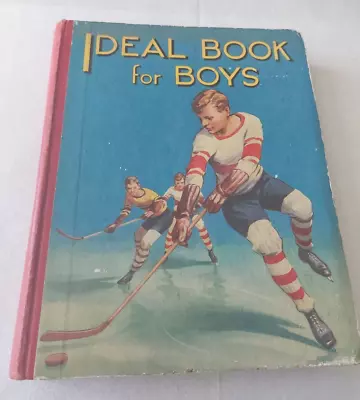 Ideal Book For Boys - Hardback 1935 - Published By Dean And Son Ltd • £7