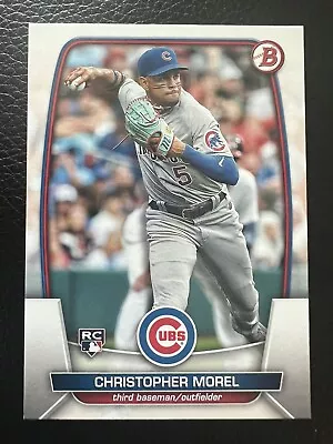 CHRISTOPHER MOREL 2023 BOWMAN RC Rookie Card #34 Chicago Cubs • $1.25