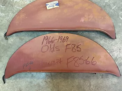 1966 1967 1968 1969 Oldsmobile Fender Skirts 66 F-85 Cutlass Foxcraft Steel Pair • $129.99