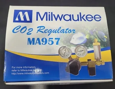 Milwaukee MA957 CO2 Regulator 115V Solenoid Bubble Counter GREAT CONDITION • $42.50