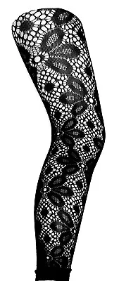 £4.99 • Buy Footless Tights- Black  Daisy Pattern 