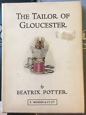 Vintage The Tailor Of Gloucester Beatrix Potter Hardback Book DJ Clear Cover 3/6 • £12