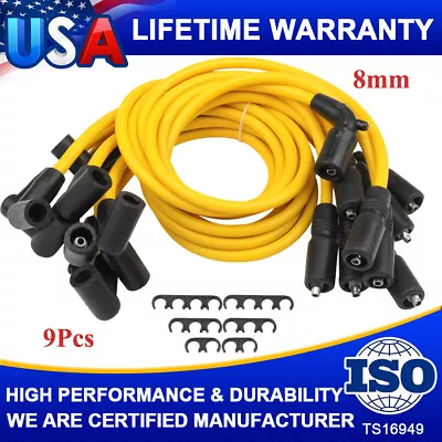 8mm Spark Plug Wires For GMC Chevy C1500 C2500 C3500 5.7L 5.0L V8 1996 1997-1999 • $31.85