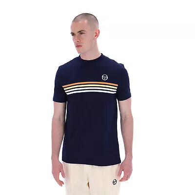 Sergio Tacchini Mens Retro New Melfi Short Sleeve Crew Neck T-Shirt • £24.99