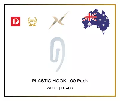 100× Nylon Curtain Gather Hooks Pencil Pleat Lace Boat Caravan Camper Plastic AU • $35.66