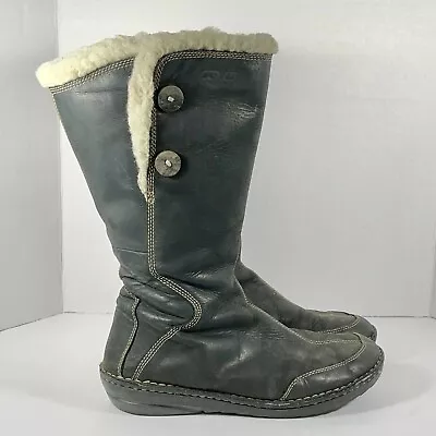 Teva Women's  Tonalea  4327 Black Waterproof Leather Upper Winter Boots Size 8 • $44