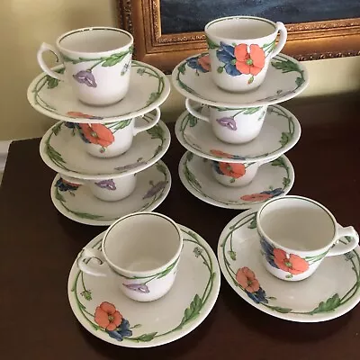 Beautiful Villeroy Boch Amapola Cup And Saucer SET 8  Excellent  Cold • $56