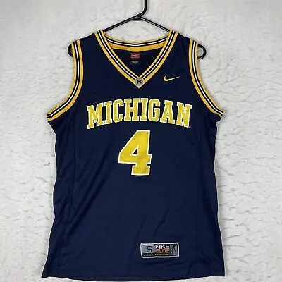 Nike Team Sports Michigan Wolverines Mens S #4 Webber Vintage Basketball Jersey • $29.99