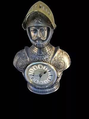 9  Beautiful Vintage Medieval Knight Collectable Table Clock • $400