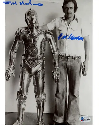 JIM MARLOW KIERON MCNAMARA SIGNED 8x10 PHOTO C-3PO COSTUME ILM STAR WARS BECKETT • $185