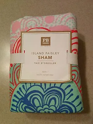 Pottery Barn Teen Island Paisley Euro Sham Tropical NWT • $27.89