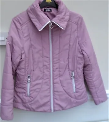 David Barryworn Oncepinkpadded Short Polyester Jacket-size 16 -winter Warmth • £13