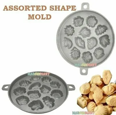 £26.08 • Buy Assorted Shape Homemade Madeleine Kuih Bahulu Mold Aluminum Pans Cornbread Turks