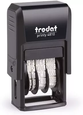 £4.49 • Buy Date Stamp - Trodat Self Inking Rubber Stamp Print - Mini Dater 4810