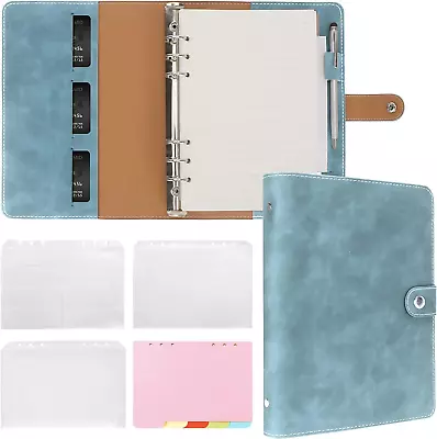 Leather A5 Binder 6 Ring Binder Notebook - Refillable Notebook A5 Planner Binder • $28.49