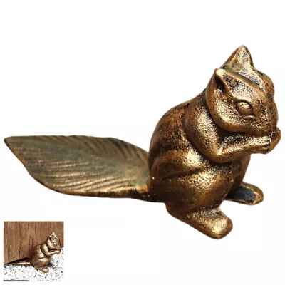 Cast Iron Squirrel Door Stop For Patio Garden Farmhouse-SP • £23.75