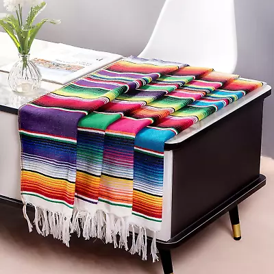 Mexican Table Runner 4Pack 14 X 84 Inches Fiesta Mexican Theme Party Decoration  • $28.63