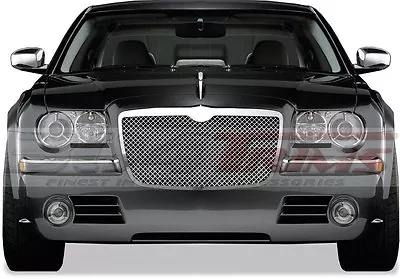 Fits Chrysler 300 300c 2005-2010 Stainless Replacement Chrome Mesh Grille Top • $548.84