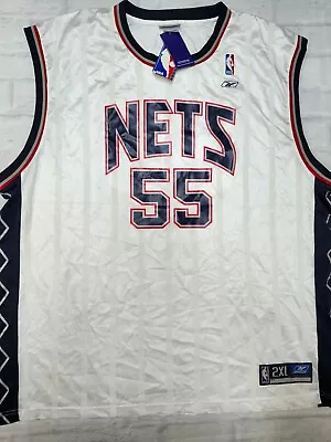 Reebok NBA Brooklyn Nets Jersey 55 Mutombo In White Size 2XL • $75