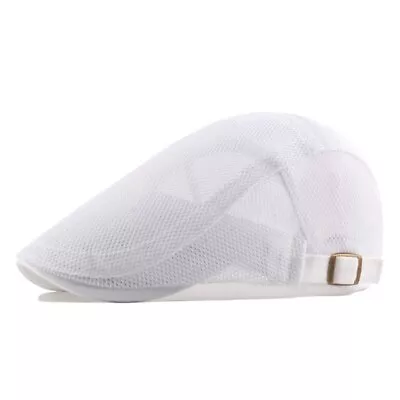 Summer Men's Breathable Mesh Ivy Cap Beret Newsboy Hat Gatsby Cap Cabbie Flatcap • $10.95