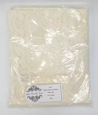 Olde Worlde Lace Quality Ivory Cotton Lace Panel 152 × 213cms  • $61.75