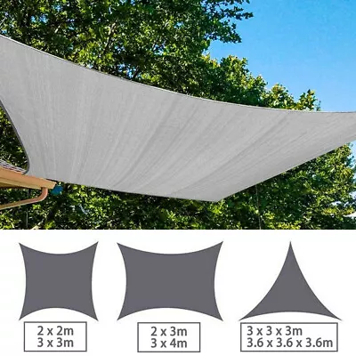 4x3m Rectangle Sun Shade Sail Canopy Garden Heavy Duty Patio Awning 98% UV Block • £9.69