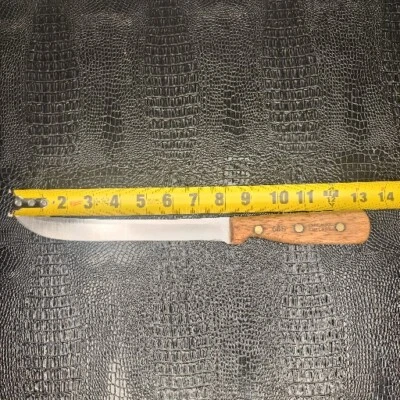 $15 • Buy Vintage CHICAGO CUTLERY 66S 8  Blade Carving Knife Walnut Handle USA Stainless