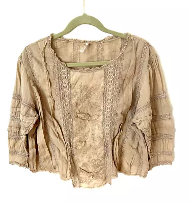 Magnolia Pearl Lace And Pleats Blouse • $338