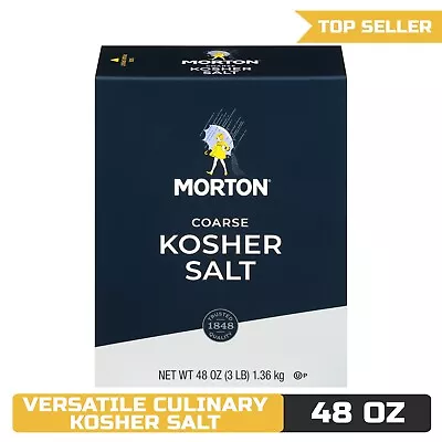 Morton Coarse Kosher Salt For Culinary Excellence – 48 Oz Box • $7.70