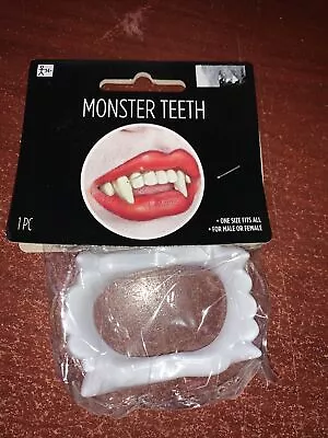 Vampire Dracula Teeth Halloween Monster Werewolf Zombie Fangs Halloween Party • $2.49