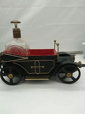 Liquor Antique Car Vintage Decanter Set Music Box Plays “How Dry I Am” Working! • $45