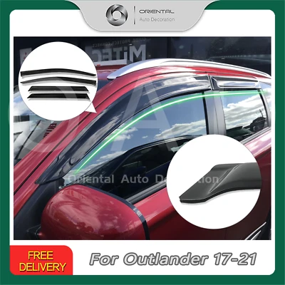 $67.50 • Buy Luxury Weathershields Weather Shields Window Visors For Outlander ZL 17-21 T
