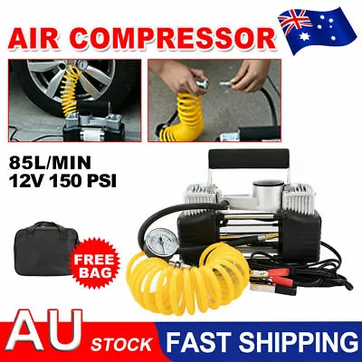 HEAVY DUTY 12V Portable Car Air Compressor Auto Tire Pump Tyre Inflator 150 PSI • $40.95