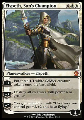 MTG Magic The Gathering Elspeth Sun's Champion (9/260) Theros LP • $3.45