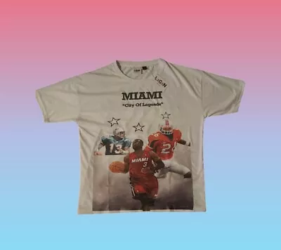 T Shirt Miami Hurricanes Miami Dolphins Miami Heat Sean Taylor Marino Wade • $35