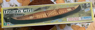 Midwest Products 981 The Indian Girl Canoe Boat Wooden Kit New • $65