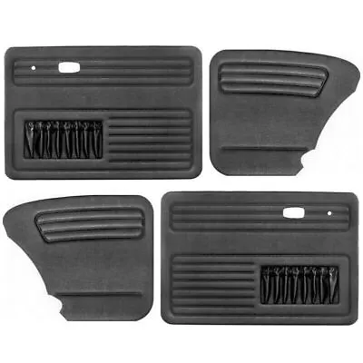 Empi 4854 Black Vinyl VW Beetle Door Panels W/ Pockets 1965-1977 Set Of 4 • $155.95