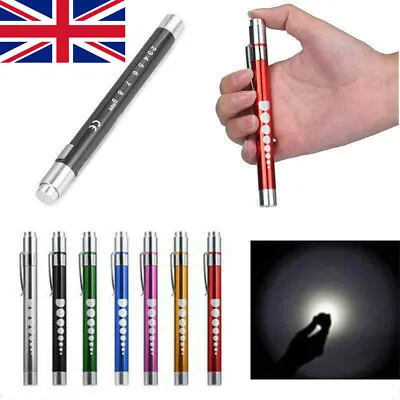 £3.70 • Buy Penlight For Nurses Pen Torch Light Reusable LED Penlight With Pupil Gauge UK
