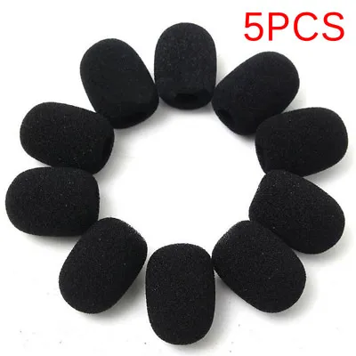 5PCS Microphone Headset Grill Windscreen Sponge Foam Black Mic C-ca • $1.10