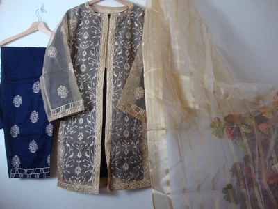 £25 • Buy ASIM JOFA ORGANZA Heavy EMBROIDRED Stitched 4pc Suit With ORGANZA LINING Duptta