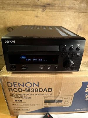 £110 • Buy Denon RCD-M38DAB Mini HiFi - CD/MP3 Player, USB, DAB/FM/AM Inc Remote Immaculate