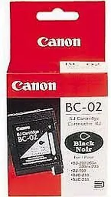 Original Canon Tintendruckkopfpatrone BC-02 Black For Yr 10 20 200 220 • £14.57