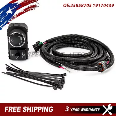 Fog Light Wiring Harness & Switch Kit 07-14 For Chevy Silverado 3500 GMC Sierra • $46.99