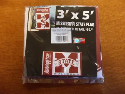 New Maroon White Mississippi State University Bulldogs 3x5 Flag Hail State • $12.99