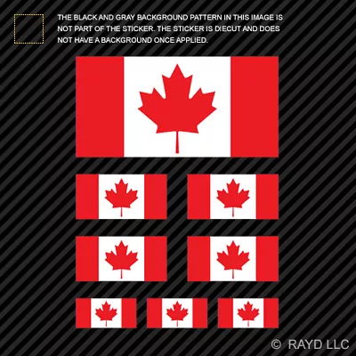 8 Pcs Assorted Canadian Flag Sticker Set Die Cut Decal Canada CA • $9.99