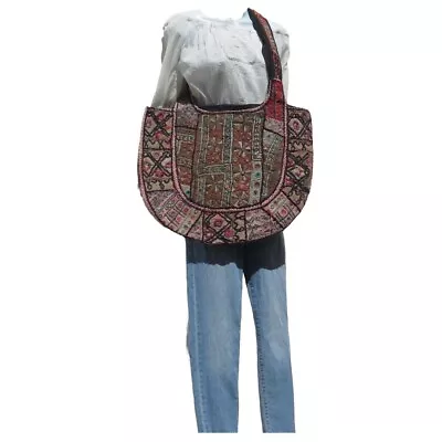 Authentic Gypsy Banjara|XLG Tote|Shoulder Bag|Boho|Bohemian|60s|Patchwork Style • $121.55