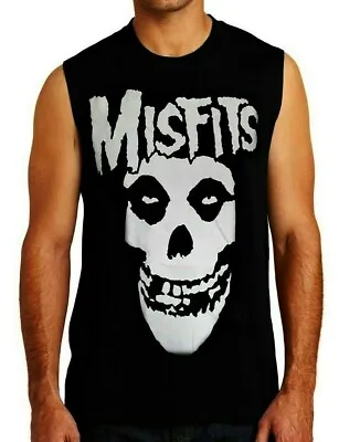 $12.99 • Buy MISFITS BLACK METAL Band Black Muscle Shirt