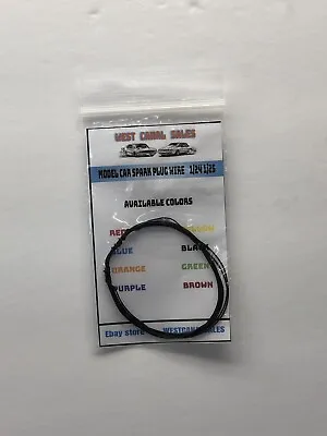 5 Feet Black Detail Wire For 1/24 1/25 Scale Model Car Ignition Spark Plug Wire • $3.95