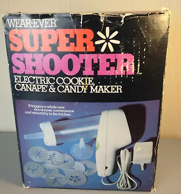 Vintage Wear-Ever Super Shooter Electric Cookie Press 70001 Works 70s Spritz • $49.75