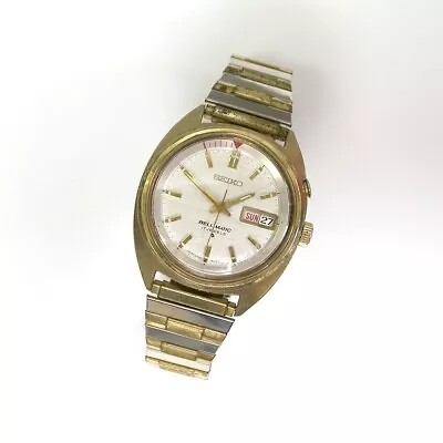 1970's Gents 17J GP 37MM Silver Dial Seiko Bell-Matic Automatic Watch 4006-6014 • $17.50